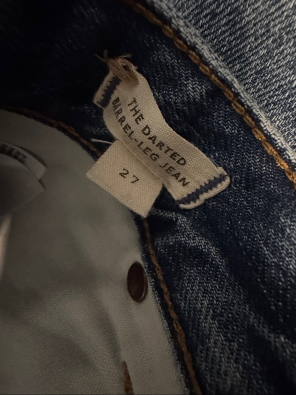 Madewell Medium Blue Denim darted barrel jeans - Picture 6 of 10